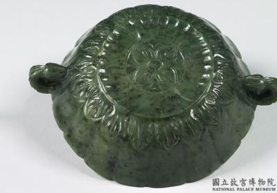 图片[3]-Jade flower-shaped bowl with two bud-shaped handles, Mughal Empire-China Archive